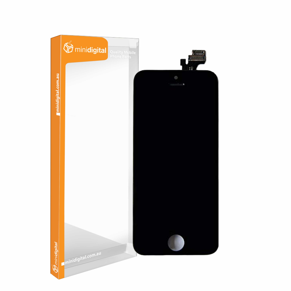 Black LCD and touch screen assembly for iPhone 5C Premium Grade