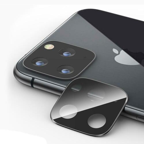 For iPhone 11 Pro Max Rear Camera Lens Protector 3D Tempered Glass Metal Frame